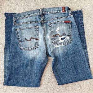 7 For All Mankind Men’s Distressed Jeans Size 31